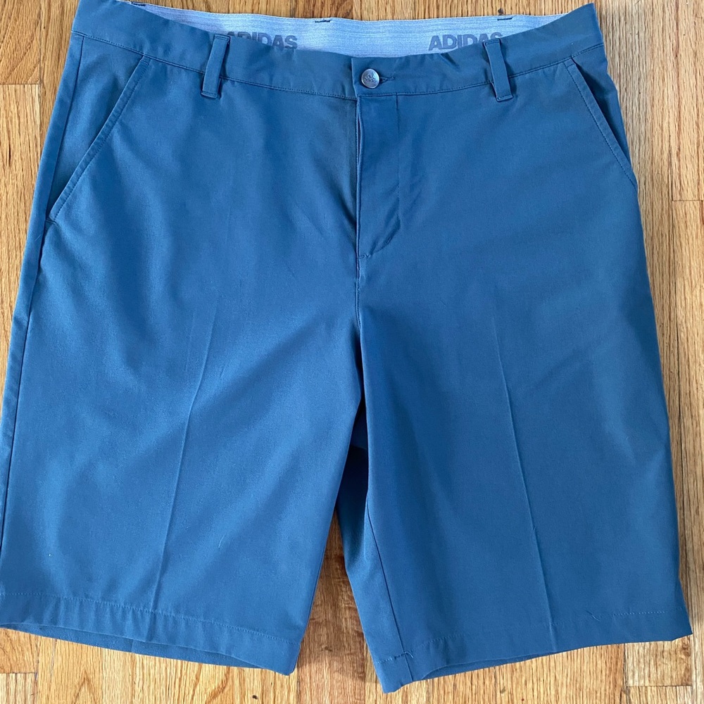 ADIDAS SHORTS….MENS  golf style…size 35!! Like new, slate gray!!